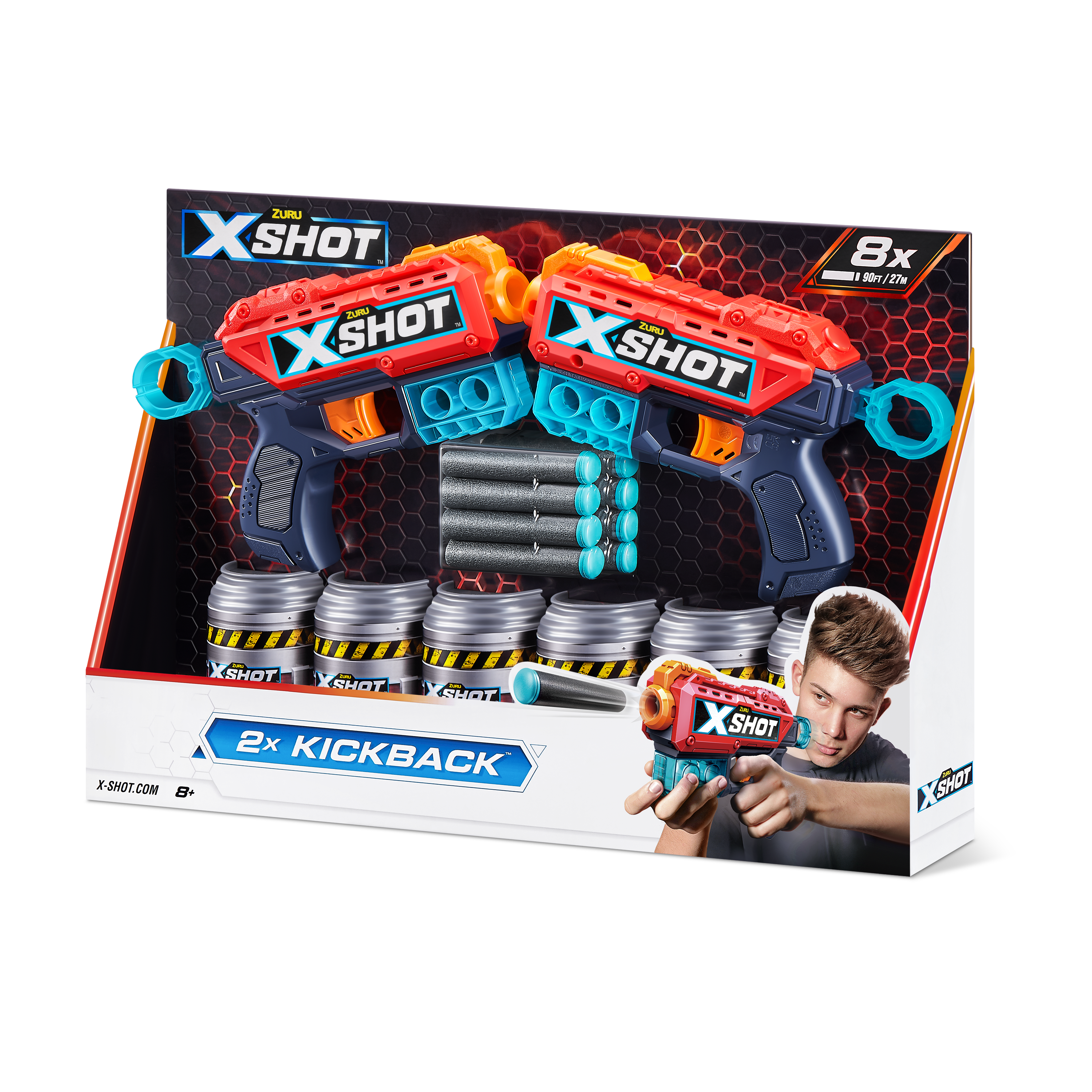 Игровой набор для стрельбы ZURU X-Shot «Ексель – Дабл Кикбек» ✨